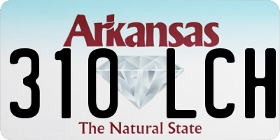 AR license plate 310LCH