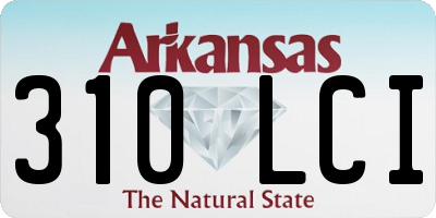 AR license plate 310LCI