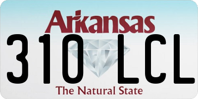 AR license plate 310LCL