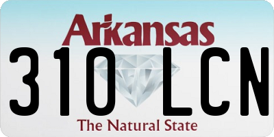 AR license plate 310LCN