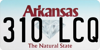 AR license plate 310LCQ