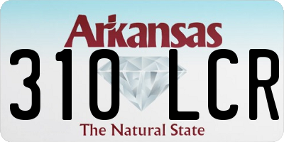 AR license plate 310LCR