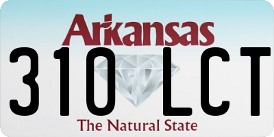 AR license plate 310LCT
