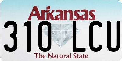 AR license plate 310LCU