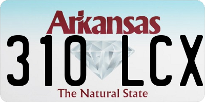 AR license plate 310LCX
