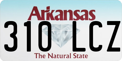 AR license plate 310LCZ