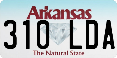 AR license plate 310LDA