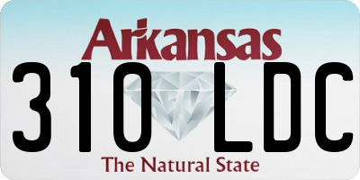AR license plate 310LDC