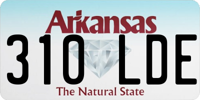 AR license plate 310LDE