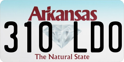 AR license plate 310LDO