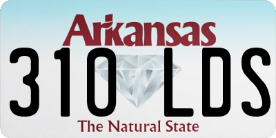 AR license plate 310LDS