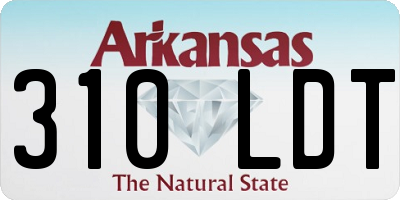 AR license plate 310LDT