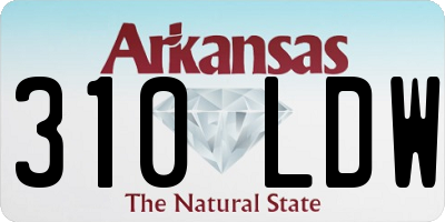 AR license plate 310LDW