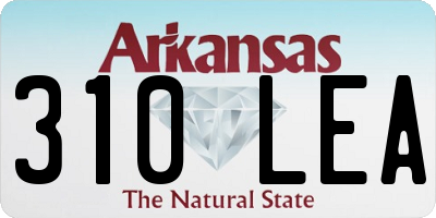 AR license plate 310LEA
