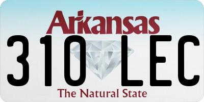 AR license plate 310LEC