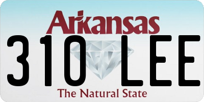 AR license plate 310LEE