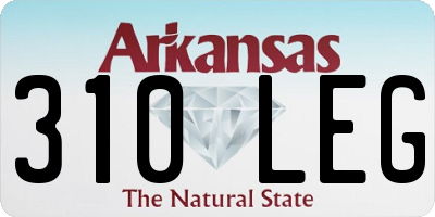 AR license plate 310LEG