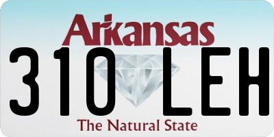 AR license plate 310LEH