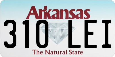 AR license plate 310LEI