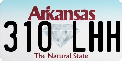 AR license plate 310LHH