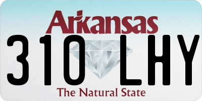 AR license plate 310LHY