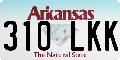 AR license plate 310LKK