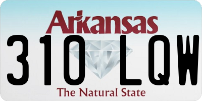 AR license plate 310LQW