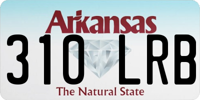 AR license plate 310LRB