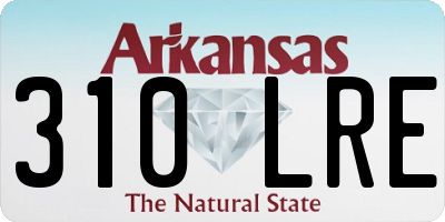 AR license plate 310LRE
