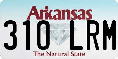 AR license plate 310LRM