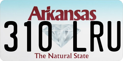 AR license plate 310LRU