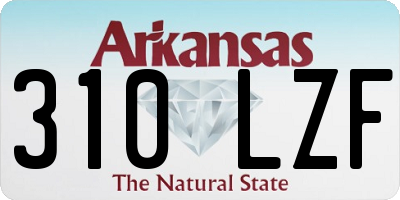AR license plate 310LZF