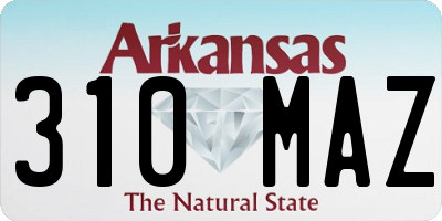 AR license plate 310MAZ