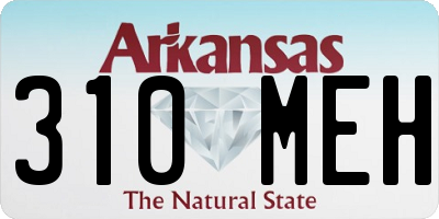 AR license plate 310MEH