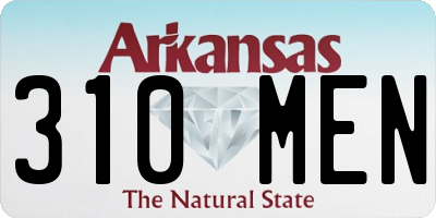 AR license plate 310MEN