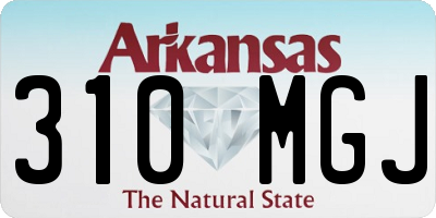 AR license plate 310MGJ