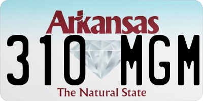 AR license plate 310MGM
