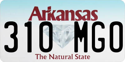AR license plate 310MGO