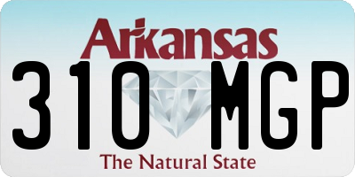 AR license plate 310MGP