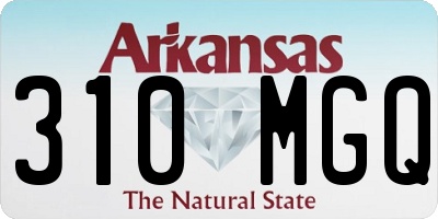 AR license plate 310MGQ