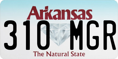 AR license plate 310MGR