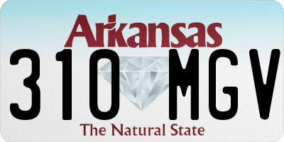 AR license plate 310MGV