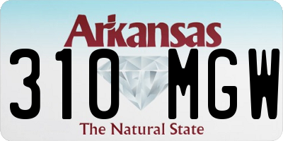 AR license plate 310MGW