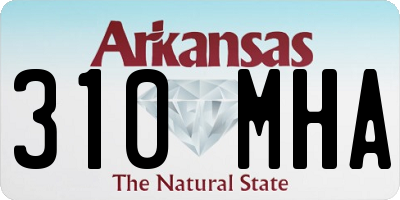AR license plate 310MHA