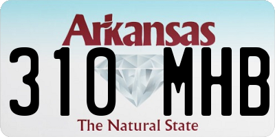 AR license plate 310MHB