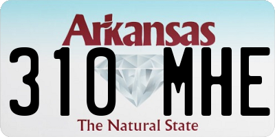 AR license plate 310MHE