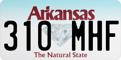 AR license plate 310MHF