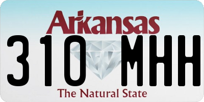 AR license plate 310MHH