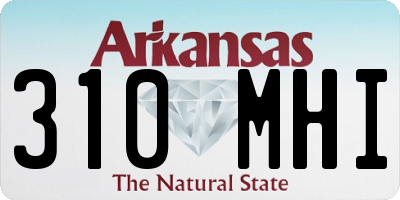 AR license plate 310MHI