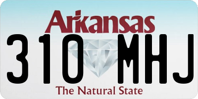 AR license plate 310MHJ